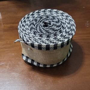 NWOT 2 Inch Wide Buffalo Plaid Farmhouse Ribbon